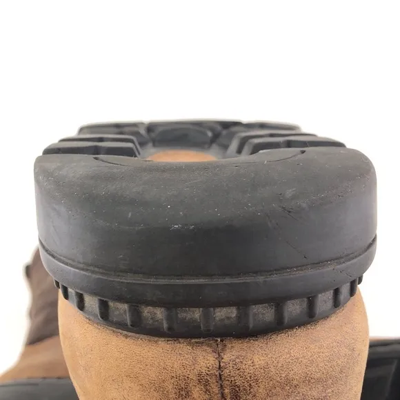 UGG Hartsville Brown Leather Winter Boots 12