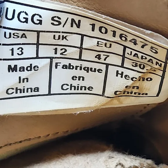 Ugg Men Hixson Brown Leather Oxford Lace Up Dress Shoes Size 13 Work Office Wear