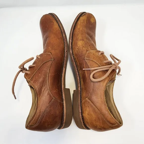 Ugg Men Hixson Brown Leather Oxford Lace Up Dress Shoes Size 13 Work Office Wear