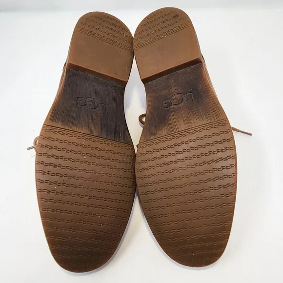Ugg Men Hixson Brown Leather Oxford Lace Up Dress Shoes Size 13 Work Office Wear