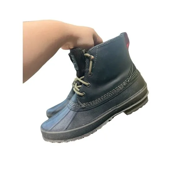 UGG Men's Zetik Black Waterproof Leather Boots 1017304 Size 7