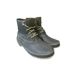 UGG Men's Zetik Black Waterproof Leather Boots 1017304 Size 7