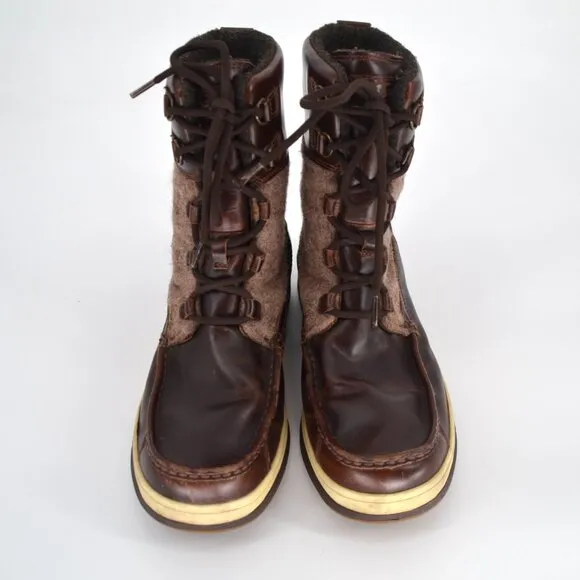 UGG Ory Waterproof Thinsulate Lined Leather Snow Boots Stout Brown Men's 10.5