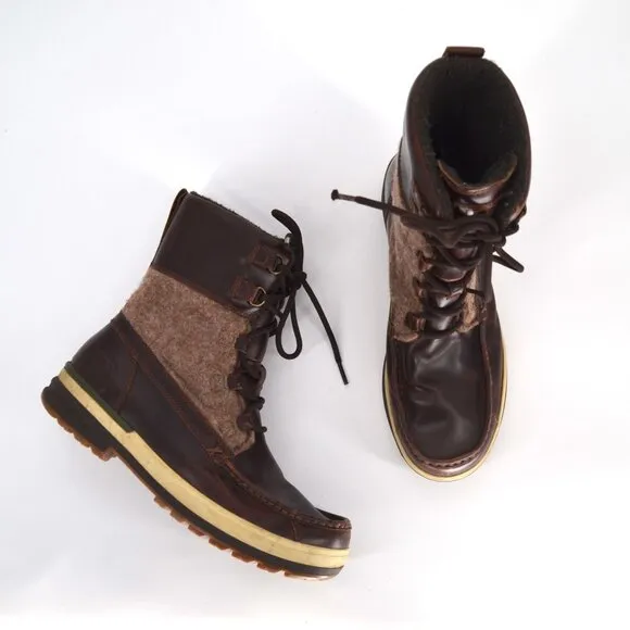 UGG Ory Waterproof Thinsulate Lined Leather Snow Boots Stout Brown Men's 10.5