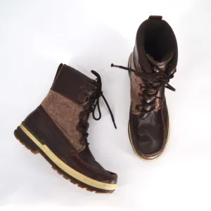 UGG Ory Waterproof Thinsulate Lined Leather Snow Boots Stout Brown Men's 10.5