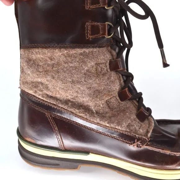 UGG Ory Waterproof Thinsulate Lined Leather Snow Boots Stout Brown Men's 10.5