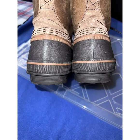 UGG Waterproof Zetik Leather Duck Boots Men’s Brown Tan Tops 1017304 Sz 9