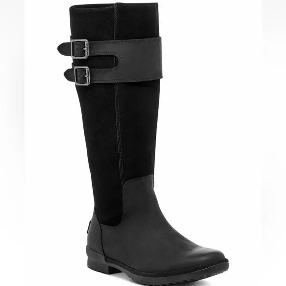 Ugg Zarina Black Waterproof Boots NWOB size 8.5