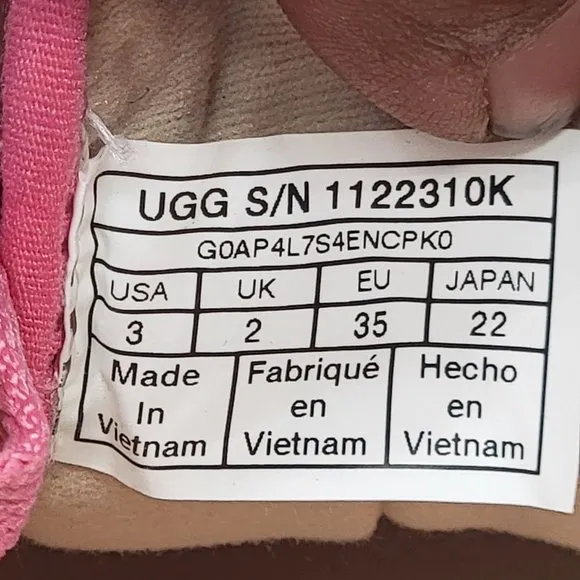 UGG Zilo Chromatic Sneakers Youth 3 Pink Color Changing Sneakers - 1122310K