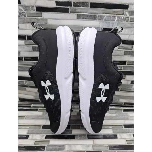 Under Armour Charged Assert 10 Black Men's Running Shoes Size 11 4E