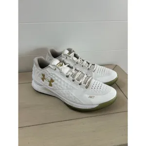 Under Armour Curry 1 Low Championship 2016 White Gold Sz 13 Sneakers 1269048-100