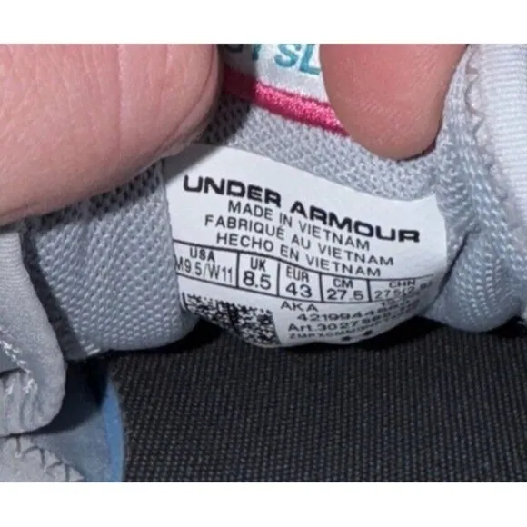 Under Armour HOVR Apparition Athletic Running Shoes Mens Size 9.5 Womens 11