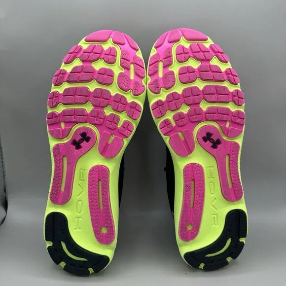 Under Armour HOVR Infinite 4 Running Shoes Black Green Pink 3024897-006 Men’s 11