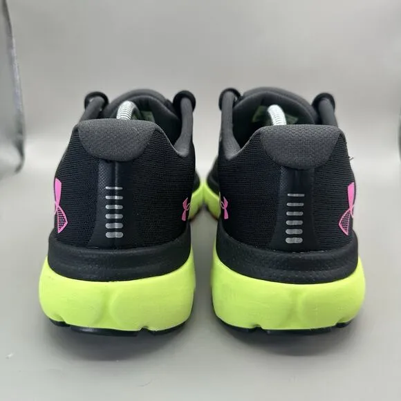 Under Armour HOVR Infinite 4 Running Shoes Black Green Pink 3024897-006 Men’s 11