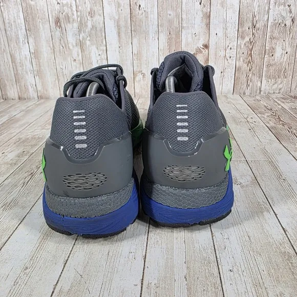 Under Armour HOVR Sonic STRT Running Shoes Gray Green Athletic Mens Size 12
