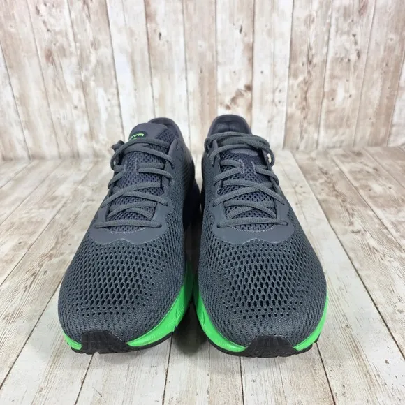 Under Armour HOVR Sonic STRT Running Shoes Gray Green Athletic Mens Size 12