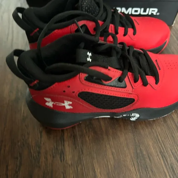 Under Armour Lockdown 6 Basketball Shoes - Red &amp; Black