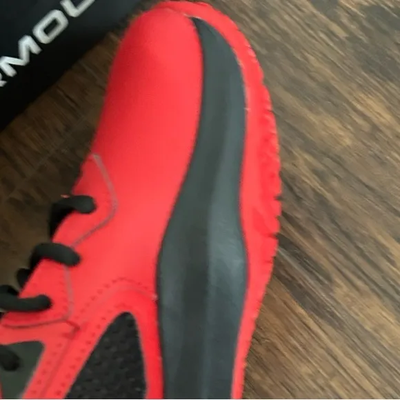 Under Armour Lockdown 6 Basketball Shoes - Red &amp; Black