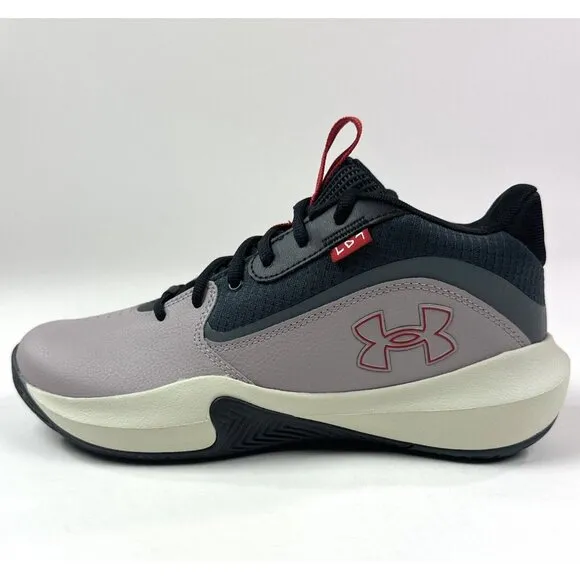 Under Armour Lockdown 7 Mens 8.5 Womens 10 Tetra Gray Basketball 3028512-101