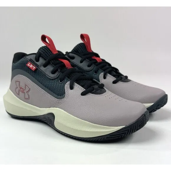 Under Armour Lockdown 7 Mens 8.5 Womens 10 Tetra Gray Basketball 3028512-101