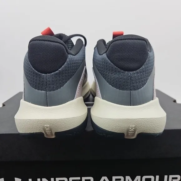 Under Armour Lockdown 7 Tetra Gray Basketball Shoes 3028512-101 Men's Size 11.5