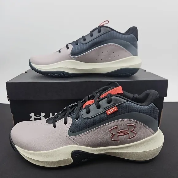 Under Armour Lockdown 7 Tetra Gray Basketball Shoes 3028512-101 Men's Size 11.5