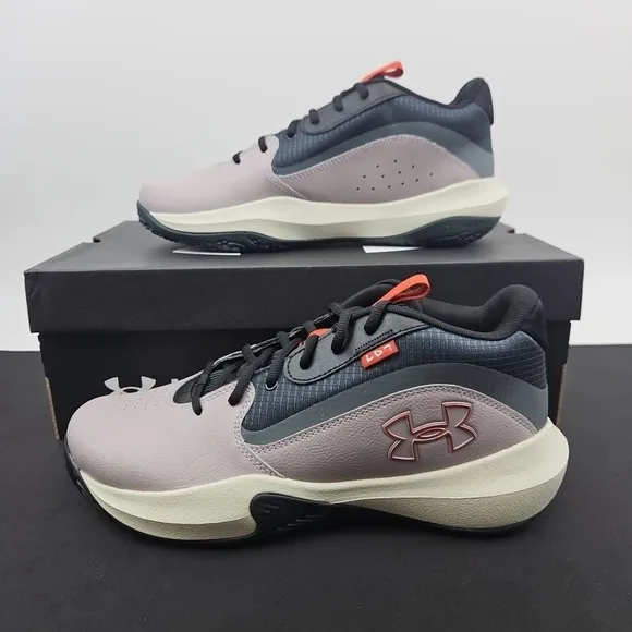 Under Armour Lockdown 7 Tetra Gray Basketball Shoes 3028512-101 Men's Size 11