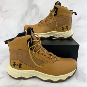 Under Armour Mens 11 UA Stellar G2 6&quot; Tactical Hiking Boots 3025578-200 Brown