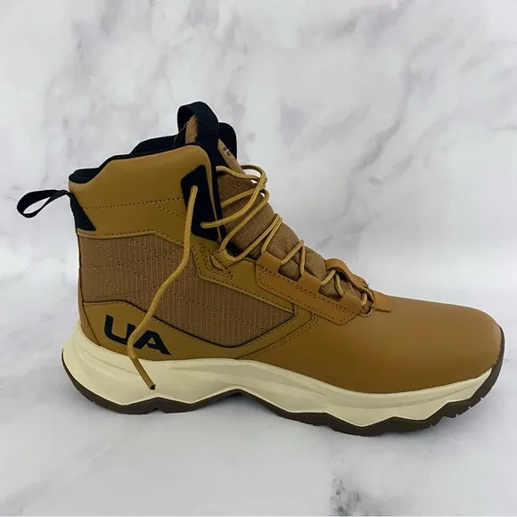 Under Armour Mens 11 UA Stellar G2 6&quot; Tactical Hiking Boots 3025578-200 Brown