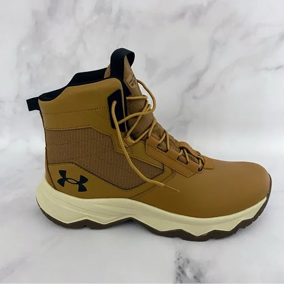 Under Armour Mens 11 UA Stellar G2 6&quot; Tactical Hiking Boots 3025578-200 Brown
