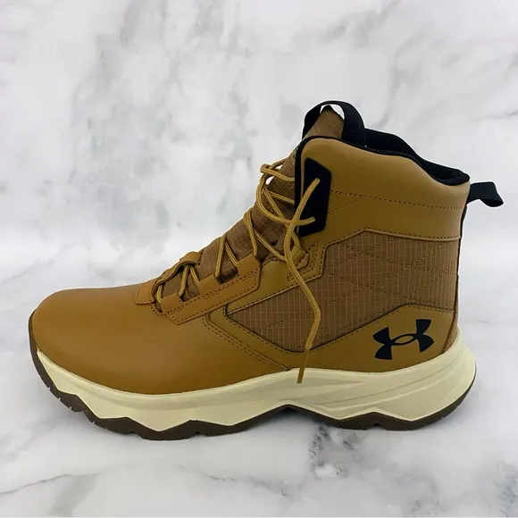 Under Armour Mens 11 UA Stellar G2 6&quot; Tactical Hiking Boots 3025578-200 Brown