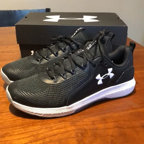Under Armour Mens Charged Commit 3 3023703-001 Black Running Shoes Sneaker
