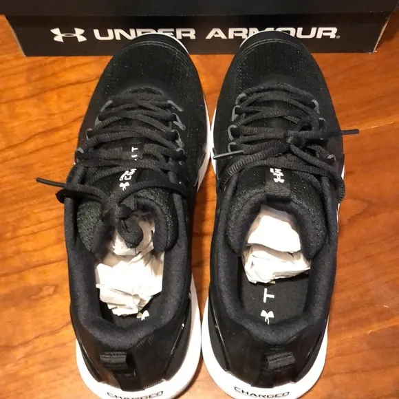 Under Armour Mens Charged Commit 3 3023703-001 Black Running Shoes Sneaker