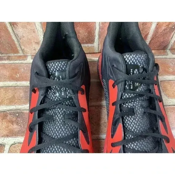 Under Armour Mens Size 17 HOVR Havoc 3 Red Black Basketball Sneakers Shoes New