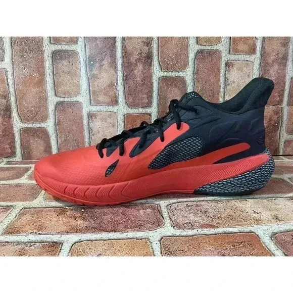 Under Armour Mens Size 17 HOVR Havoc 3 Red Black Basketball Sneakers Shoes New