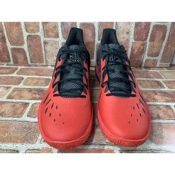 Under Armour Mens Size 17 HOVR Havoc 3 Red Black Basketball Sneakers Shoes New