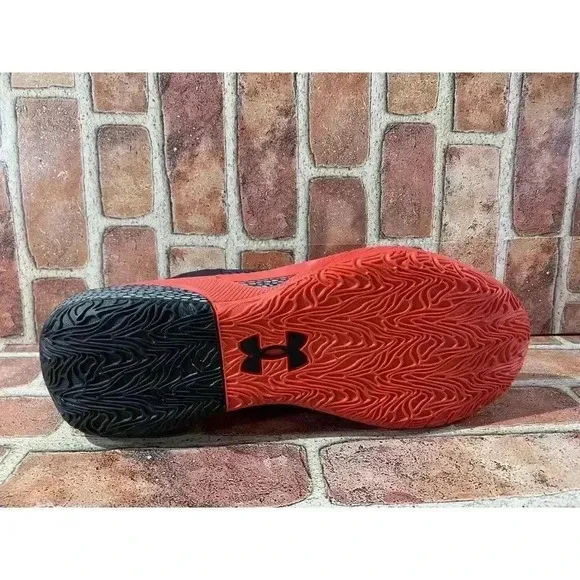 Under Armour Mens Size 17 HOVR Havoc 3 Red Black Basketball Sneakers Shoes New