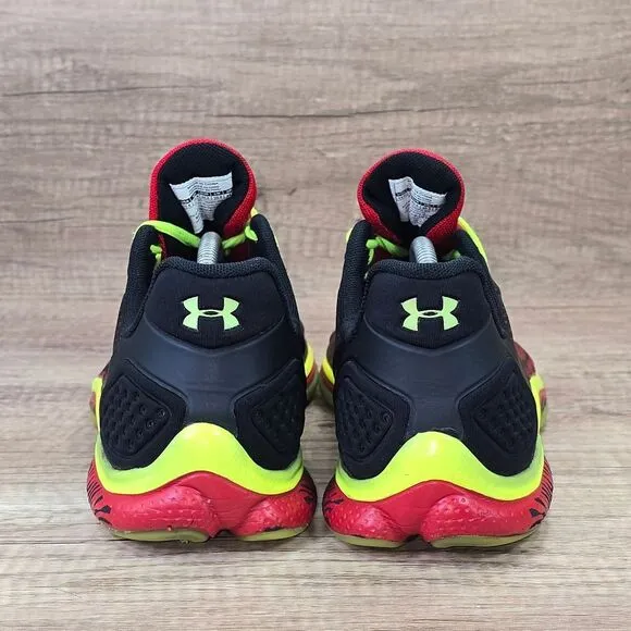 Under Armour Micro G Sting Men's Size 11.5 Black Red Sneakers (1255834-600)