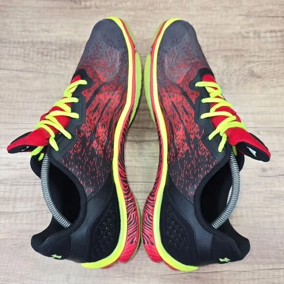 Under Armour Micro G Sting Men's Size 11.5 Black Red Sneakers (1255834-600)