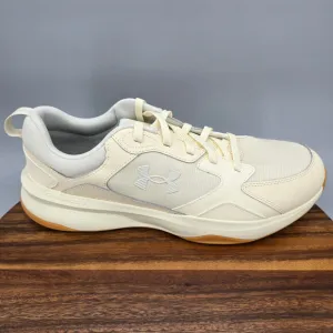 Under Armour Shoes Men's 14 Ivory Dune Charged Edge Athletic Running Sneakers