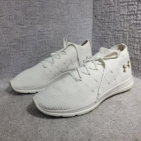 Under Armour Slingflex Rise Men's Size 13 Ivory Beige Running Shoes 3019874-101