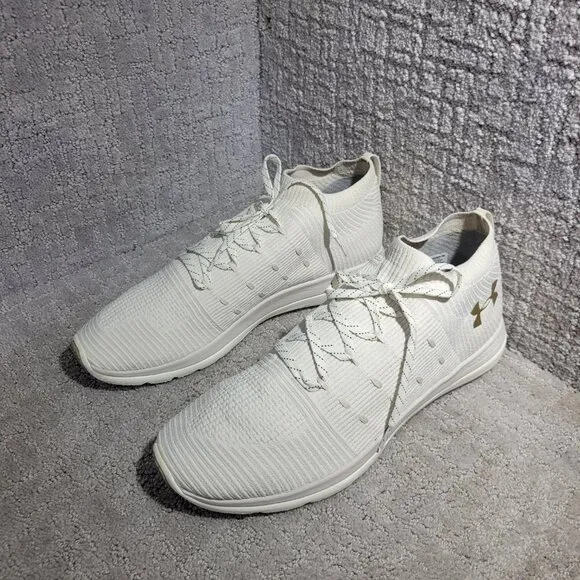 Under Armour Slingflex Rise Men's Size 13 Ivory Beige Running Shoes 3019874-101