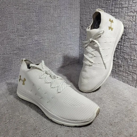 Under Armour Slingflex Rise Men's Size 13 Ivory Beige Running Shoes 3019874-101
