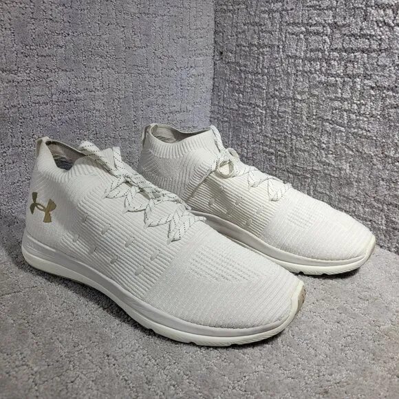 Under Armour Slingflex Rise Men's Size 13 Ivory Beige Running Shoes 3019874-101