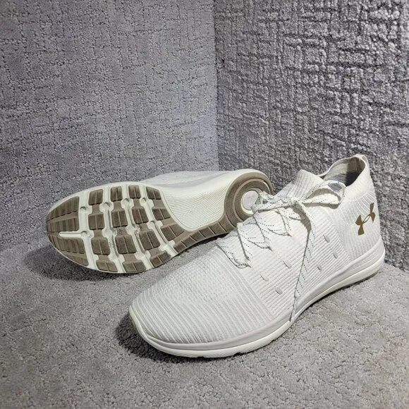 Under Armour Slingflex Rise Men's Size 13 Ivory Beige Running Shoes 3019874-101