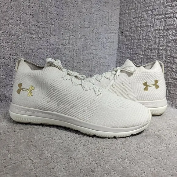 Under Armour Slingflex Rise Men's Size 13 Ivory Beige Running Shoes 3019874-101