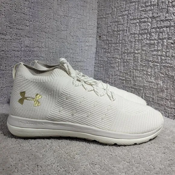 Under Armour Slingflex Rise Men's Size 13 Ivory Beige Running Shoes 3019874-101