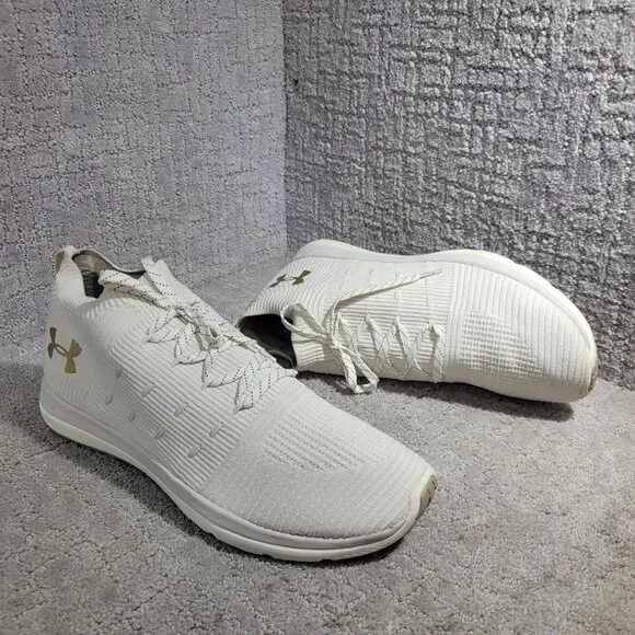 Under Armour Slingflex Rise Men's Size 13 Ivory Beige Running Shoes 3019874-101