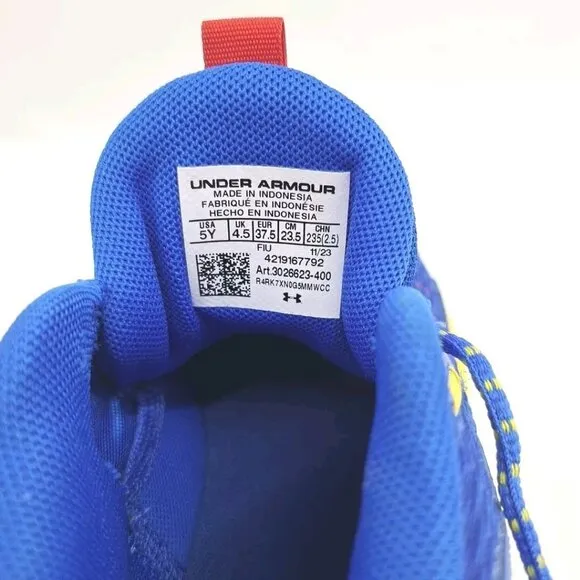 Under Armour UA CURRY 3Z7 Basketball Shoes 3026623-400 Blue Warriors 5Y