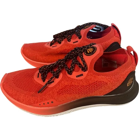 Under Armour UA Curry Flow Go Running Shoes 3023814-604 Size 7.5 Coral